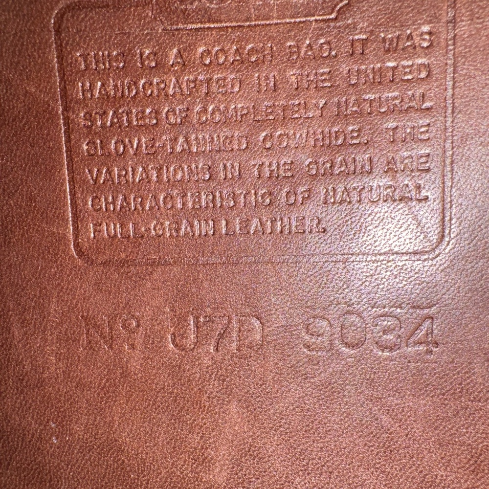Vintage Mahogany Coach Ergo Flap - Picture 6 of 6